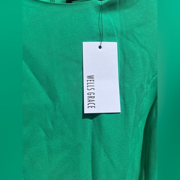 Wells Grace Alley Shift Dress Vibrant Green Business Office Professional Wear - Picture 10 of 10